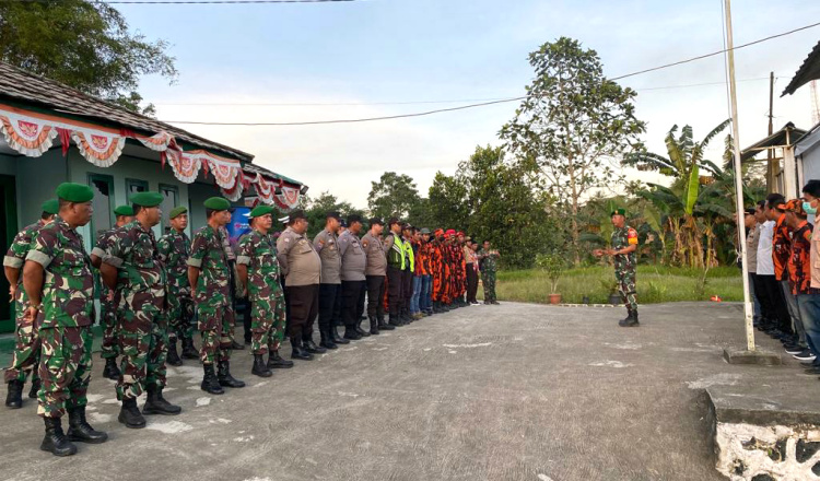Pengamanan Nataru, Koramil 0909-07/Teluk Pandan Sasar Tempat Umum, Ini Tujuannya