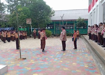 Gelar Scout Camp Competition 1, SDN 003 Sangatta Utara Ajak Siswa Berkemah dan Lomba
