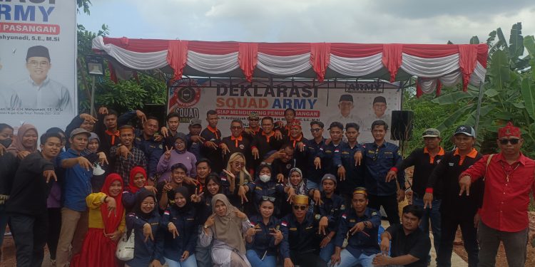 Deklarasi SQUAD ARMY untuk Pasangan Calon Ardiansyah-Mahyunadi