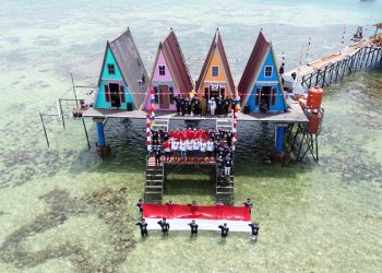 Merah Putih Menyapa Laut, Pulau Miang Kibarkan Semangat Merdeka untuk Indonesia